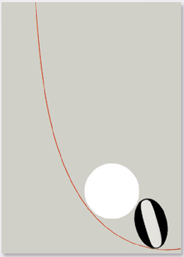 Ermanno Leinardi 1973 - la linea rossa - serigrafia